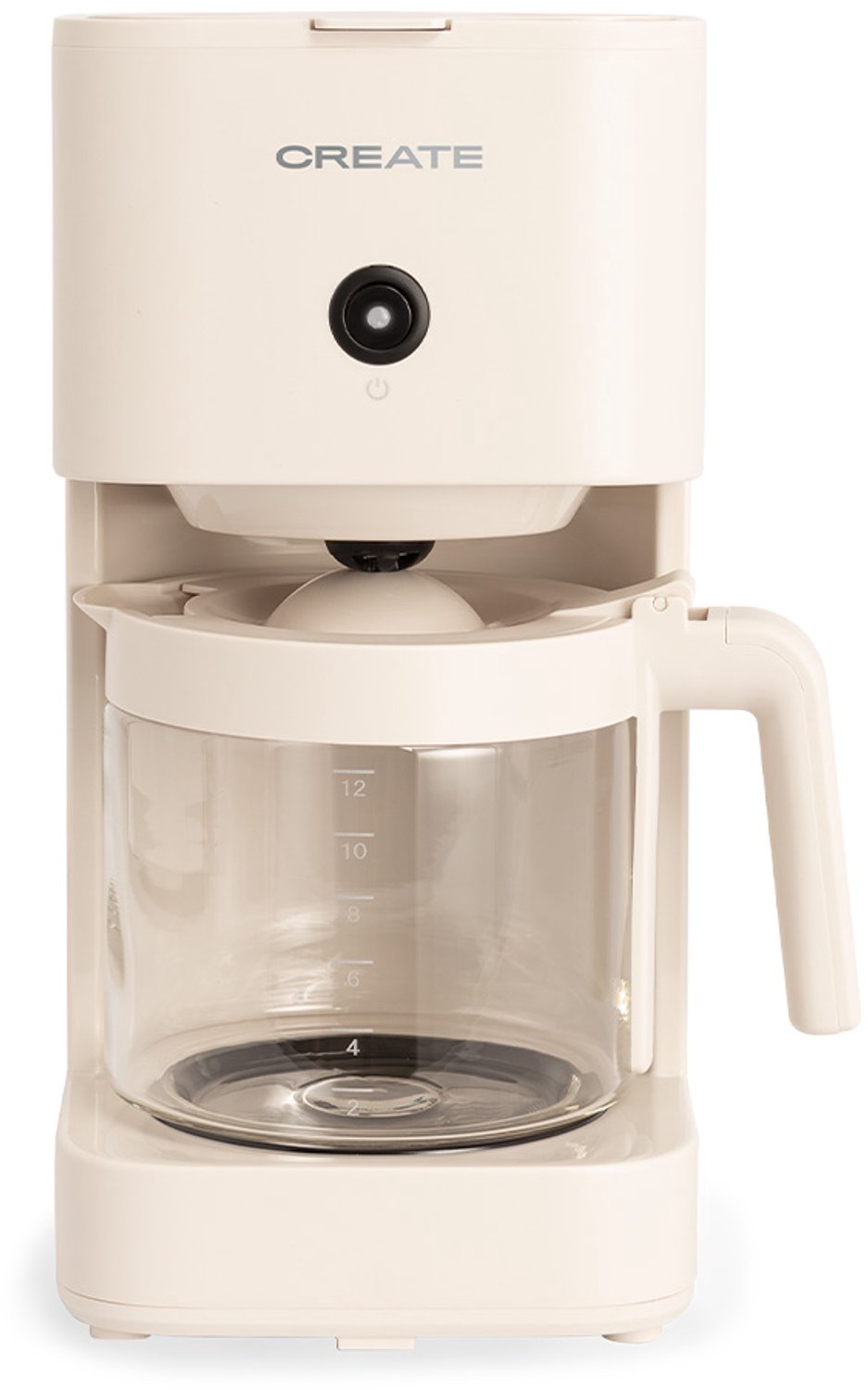 CREATE - Filterkoffiezetapparaat van 1,5 liter met warmhoudfunctie - Gebroken wit - THERA DRIP