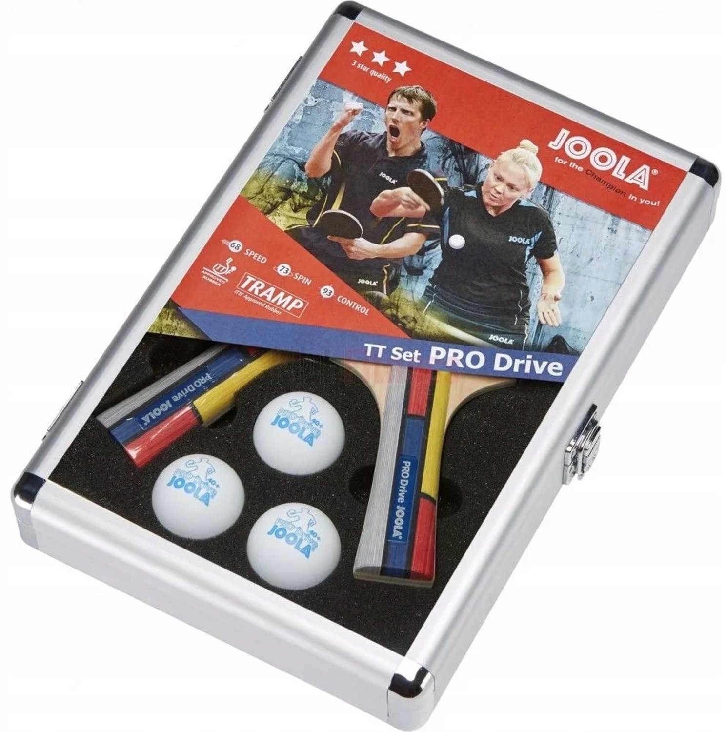 JOOLA Pro Drive Tafeltennis Set met Aluminium Koffer