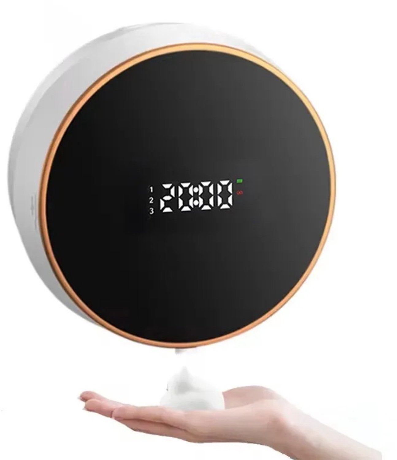 Cherrys Finds - 2 Stuks Automatische Zeepdispenser - Wandmontage - LED-display - Oplaadbaar - Zeeppompje - Automatische Zeep Dispenser - Foam Technologie - Infrarood Sensor - Automatische Zeepdispenser Foam - Sensor Zeepdispenser - Zwart