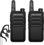 Cor.Speed Set van Walkie Talkies - Portofoon met oortjes - Walkie talkie voor kinderen en volwassenen