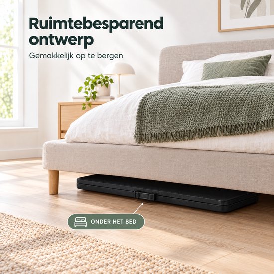 Inklapbare Tafel – Klaptafel 180 x 74 x 74 cm – Vouwtafel, Campingtafel, Tuintafel, Buffettafel & Partytafel – 6 tot 8 Personen – Opvouwbaar tot Koffer met Draaghandvat – Weerbestendig – Zwart – Monza Home — afbeelding 4