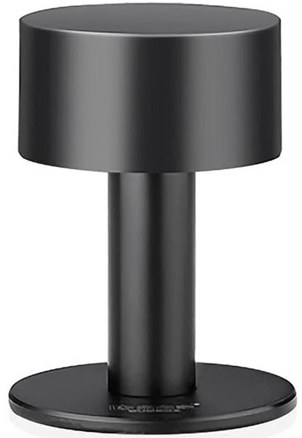 Zwarte Deurstopper van Staal - 64mm - Inclusief Bevestiging
