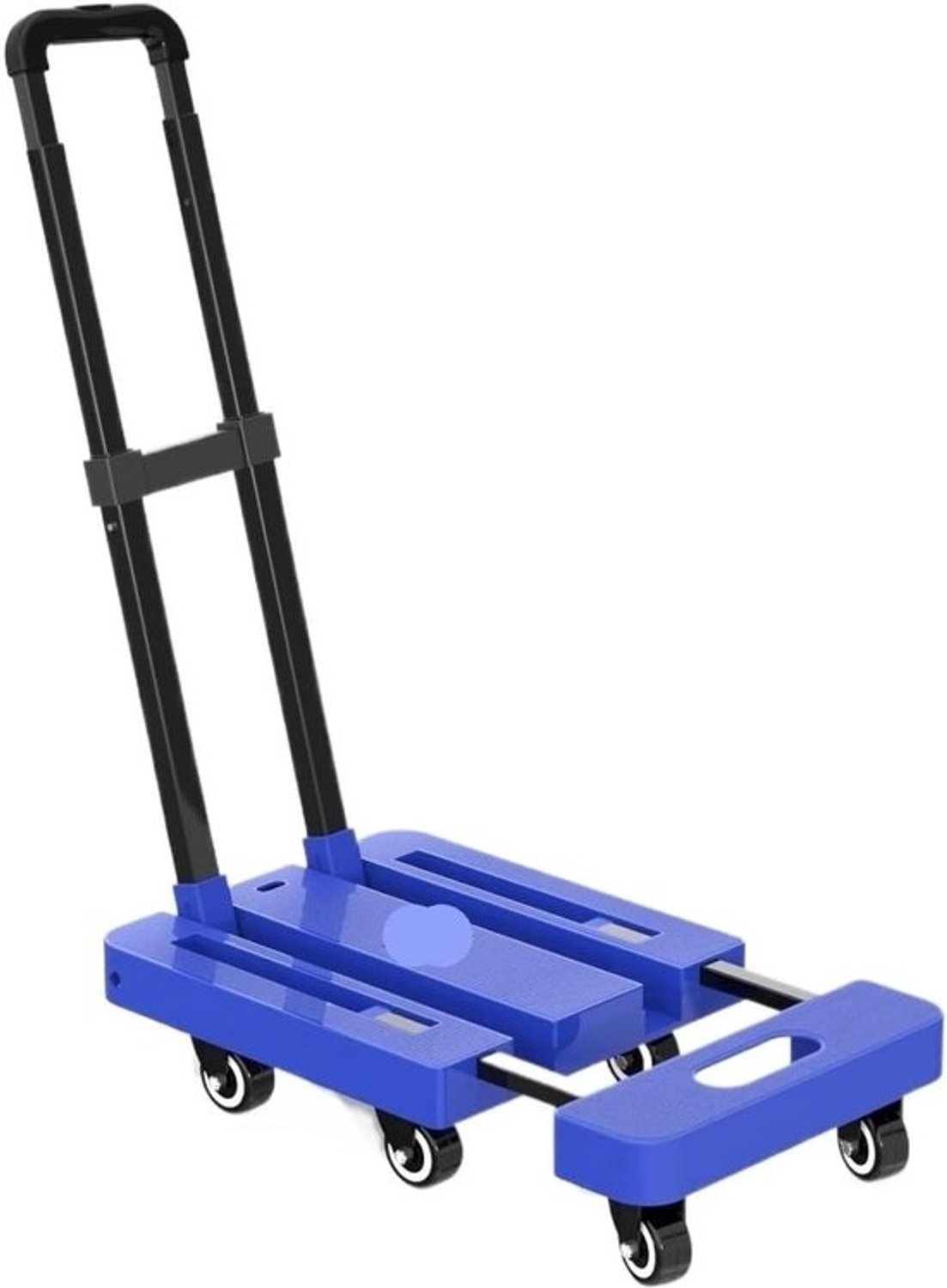 Opvouwbare steekwagen - Bagagewagen dolly - Goederen verplaatsen - 6 wielen ontwerp - 500 lbs capaciteit - Blauw