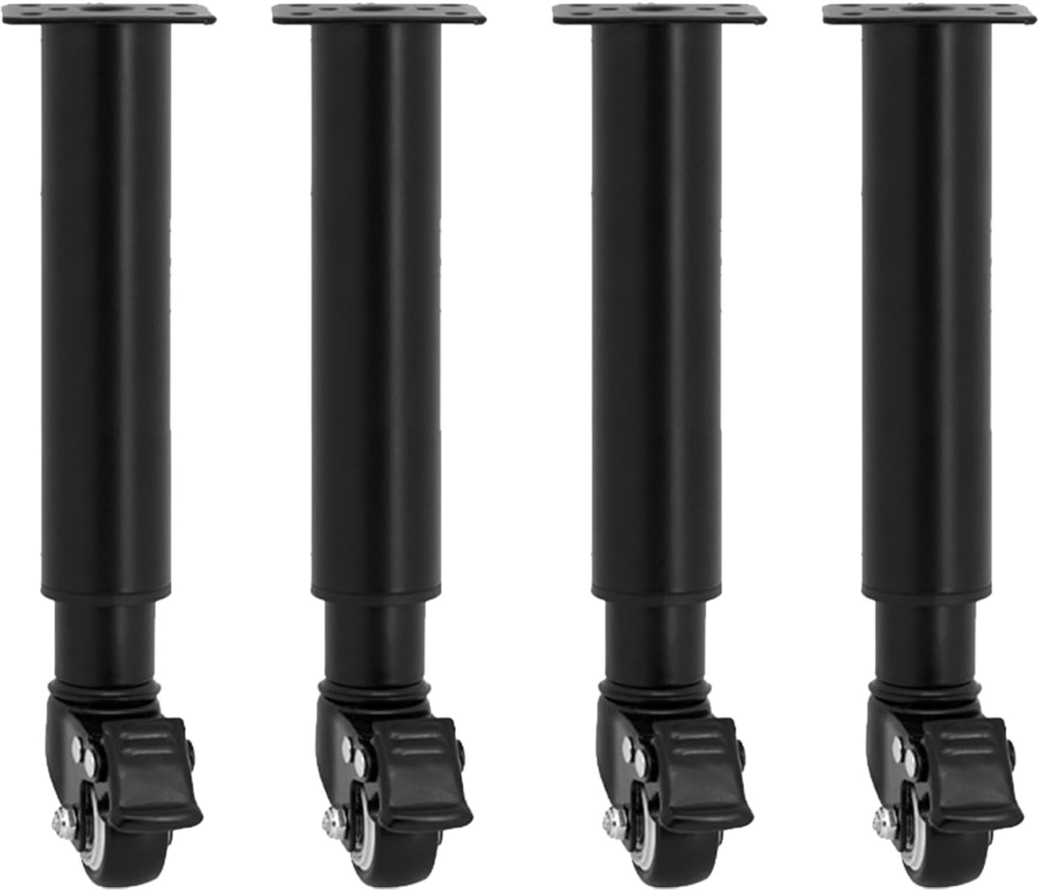 Tafelpoten verstelbaar 24.5-36cm - metalen meubels met 360° wielen - sterke draagkracht - ideaal voor sofa en bureau - ShopVlot