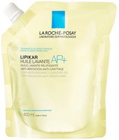 La Roche-Posay Lipikar AP+ navulverpakking, lipid-replenishing cleansing oil, 400 ml.