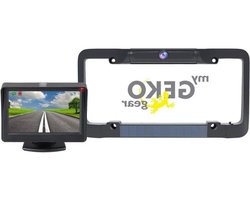 Achteruitrijcamera Zonne-energie - Draadloze Camera - Veilig Parkeren - Snelle Installatie - 12 Volt - Zwart