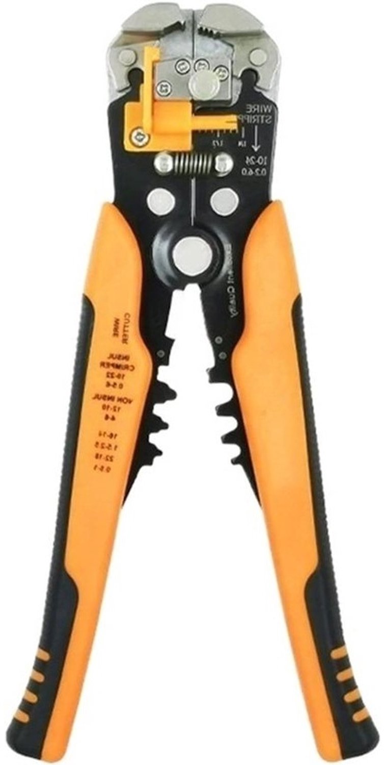 Draadstripper - Krimptang - Kabels Aansluiten - Geïntegreerd Gereedschap - 1.0 Gram - Zwart