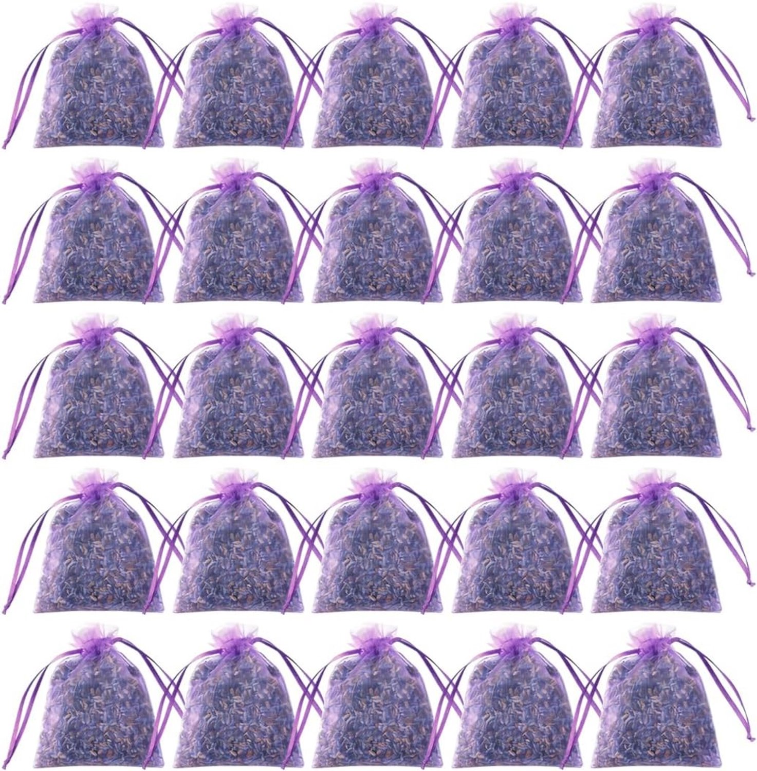Aromatherapie Zakjes - Paars - 0,5 cm - Natuurlijke Lavendel Geurzakjes - Voor Kasten en Kleding