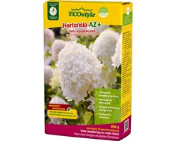 ECOstyle Hortensia-AZ Tuinmest - Organische Meststof - 120 Dagen Voeding - Volle Bloei - Versterkt Plant - Verrijkt bodem - Voor 25 Hortensia's - 800 GR