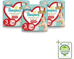 3 x Pampers – Luierbroekjes – Premium Care Pants Maat 3 – 48 Luiers - Grootverpakking - Vaatwasstrips - Luier - Luierbroek - Luier Voor Baby - Luier Voor Kind - Droge Billetjes
