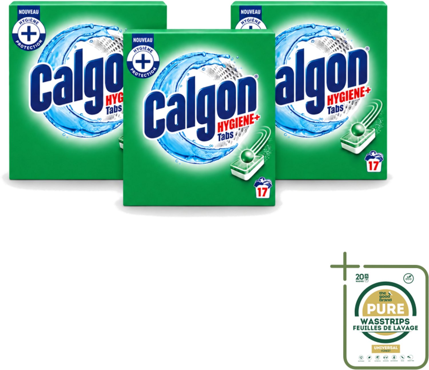 3 x Calgon - Ontkalkingsmiddel - 221 g - 17 Capsules - Wasstrips - Ontkalken Wasmachine - Kalkaanslag - Wasmachine Reinigen - Wasmiddel - Wasmachine Beschermen