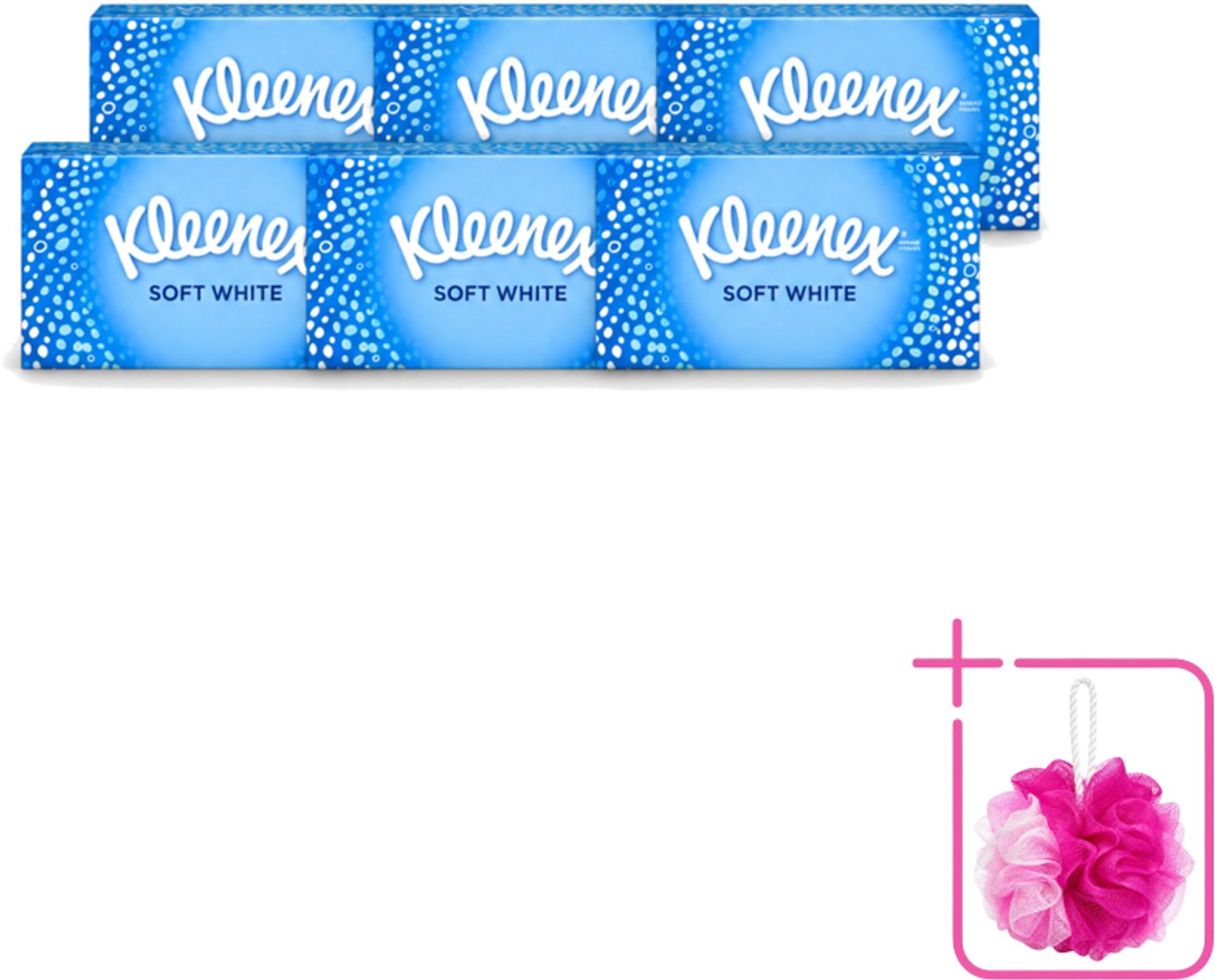 6 x Kleenex - Tissues - Soft White - 70 Tissues - Bulkverpakking - Kleenex Tissues - Douchemop - Tissue
