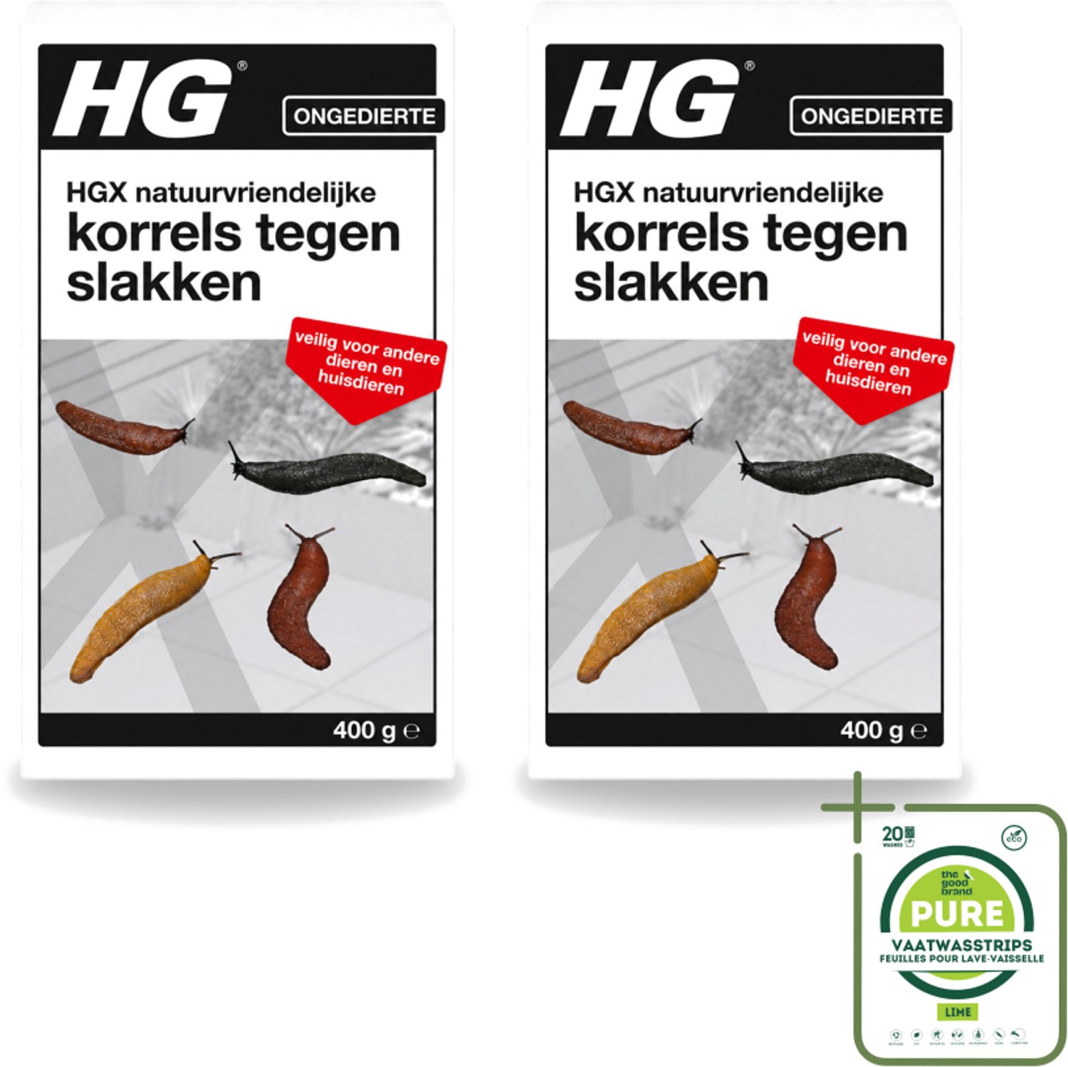 2 x HG X - Natuurvriendelijke Korrels tegen Slakken - Effectieve Bestrijding - 400 g - Grootverpakking - Slakkenbestrijding - Natuurlijke Korrels - Slakkenbestrijding Tuin - Diervriendelijke Bestrijding - Slakkenbestrijding Zonder Chemicaliën