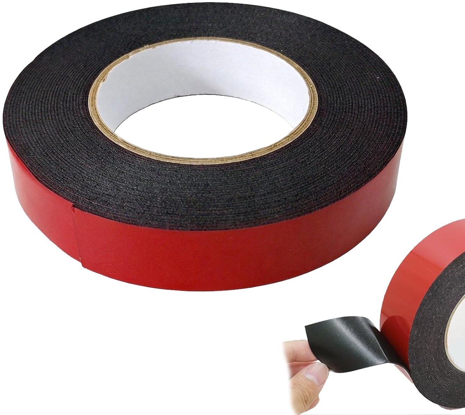 Dubbelzijdig plakband 25 mm x 10 m - acryl - extra sterk - ideaal voor decoratie - Homevero