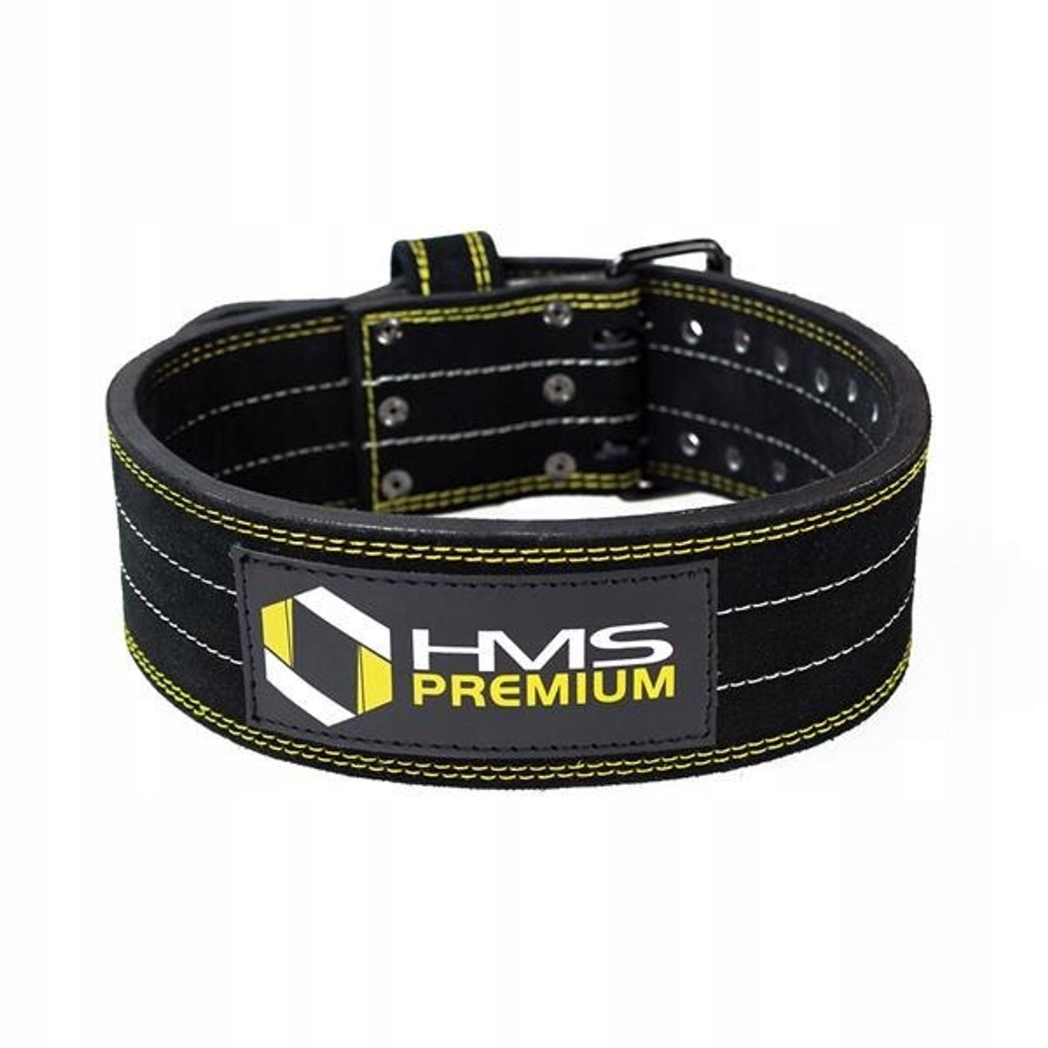 HMS Premium Krachttraining Riem PA3558 Zwart Maat XL