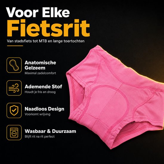 RAMBUX® Fietsonderbroek Met Zeem - Fietsondergoed Dames - Ademend & Shockproof - maat M (38) — afbeelding 3