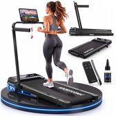 Sportconic Loopband 1-12km/u – Walking Pad voor Thuis – Loopband Inklapbaar – Wandelband – Met Helling – Incl. Tablethouder en Afstandsbediening