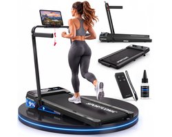 Sportconic Loopband 1-12km/u – Walking Pad voor Thuis – Loopband Inklapbaar – Wandelband – Met Helling – Incl. Tablethouder en Afstandsbediening