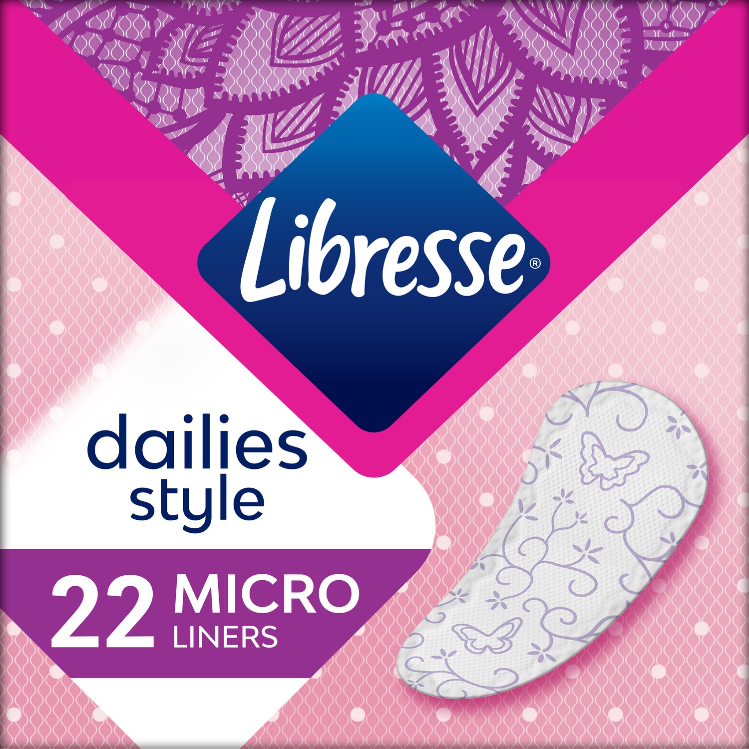 Bol.com Libresse Micro Inlegkruisjes - 12x22st - Voordeelverpakking aanbieding