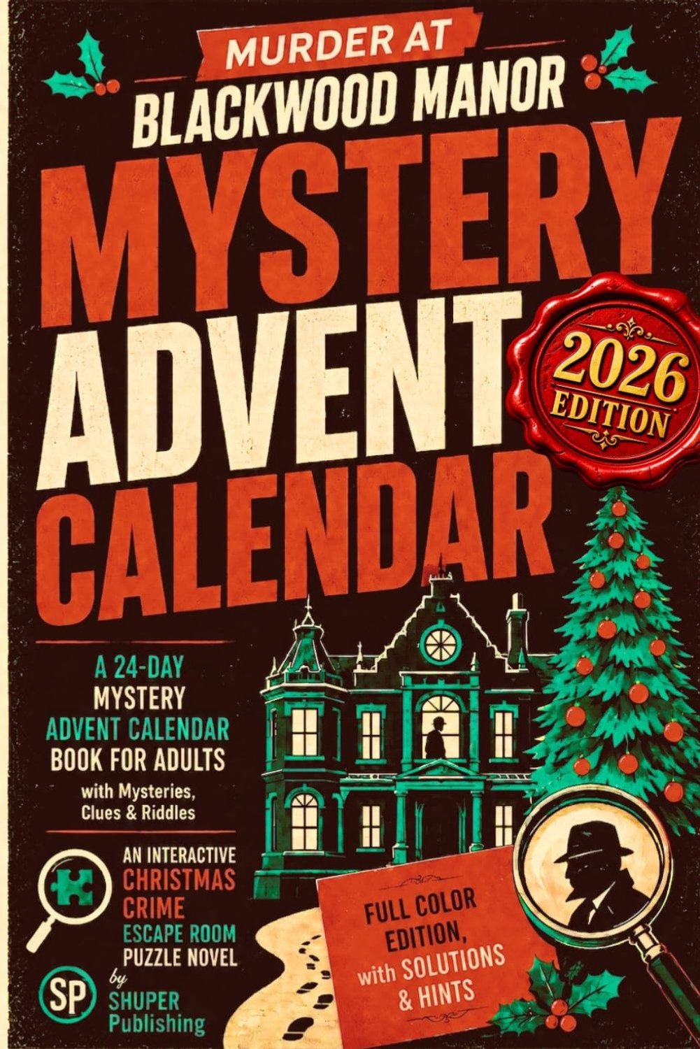 Mysterie Adventskalender Boek - 2026 - Interactieve Escape Room voor Volwassenen - Met Raadsels en Puzzels