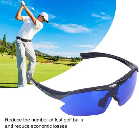 SnelShoppen - Week Golfball Finder Goggles - HD Golfball Zoekbril met Blauwe Lenzen voor Mannen en Vrouwen - Ideaal voor Golfen op Gras en Fairways van Snelshoppen — afbeelding 4