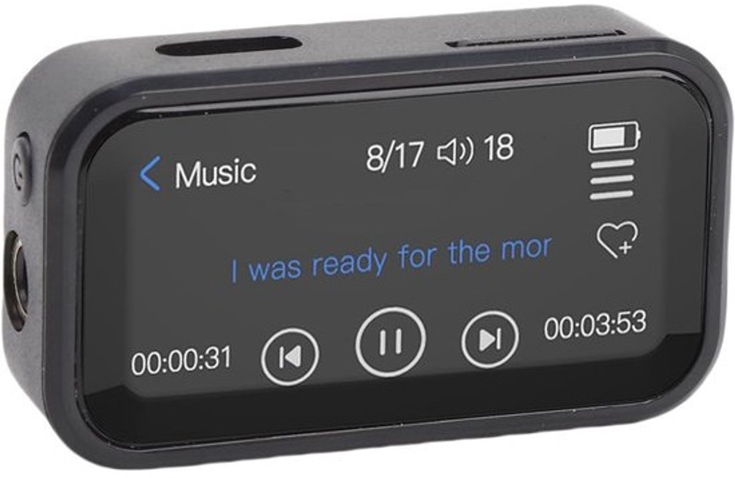 Draagbare Muziekspeler - MP3 speler - Sport en Reizen - HiFi Lossless Geluid - 32GB Opslag - Zwart