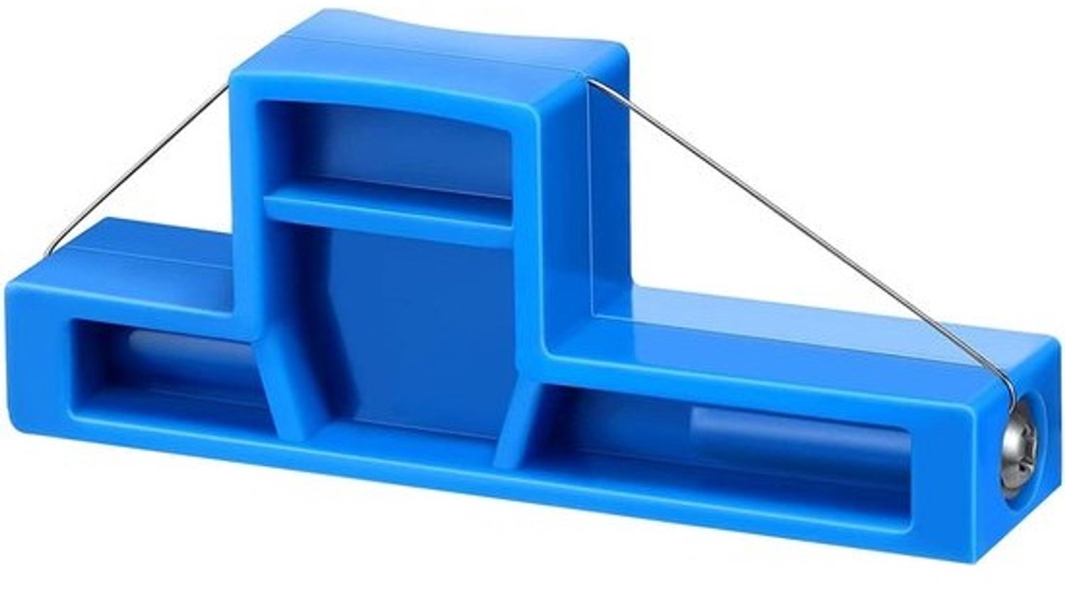 Keramiek Hoeksnijder - Kleigereedschap Trimsnijder - Nauwkeurig Snijden - Roestvrij Staal Draad - 173 x 17 x 25 cm - Blauw
