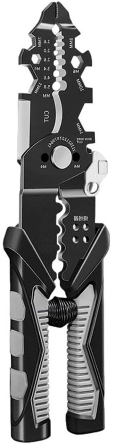 Aderontstripper - Kabelverwerktang Striptang - Precisie Stripwerk - 25-in-1 Multifunctioneel - 213 cm - Zwart