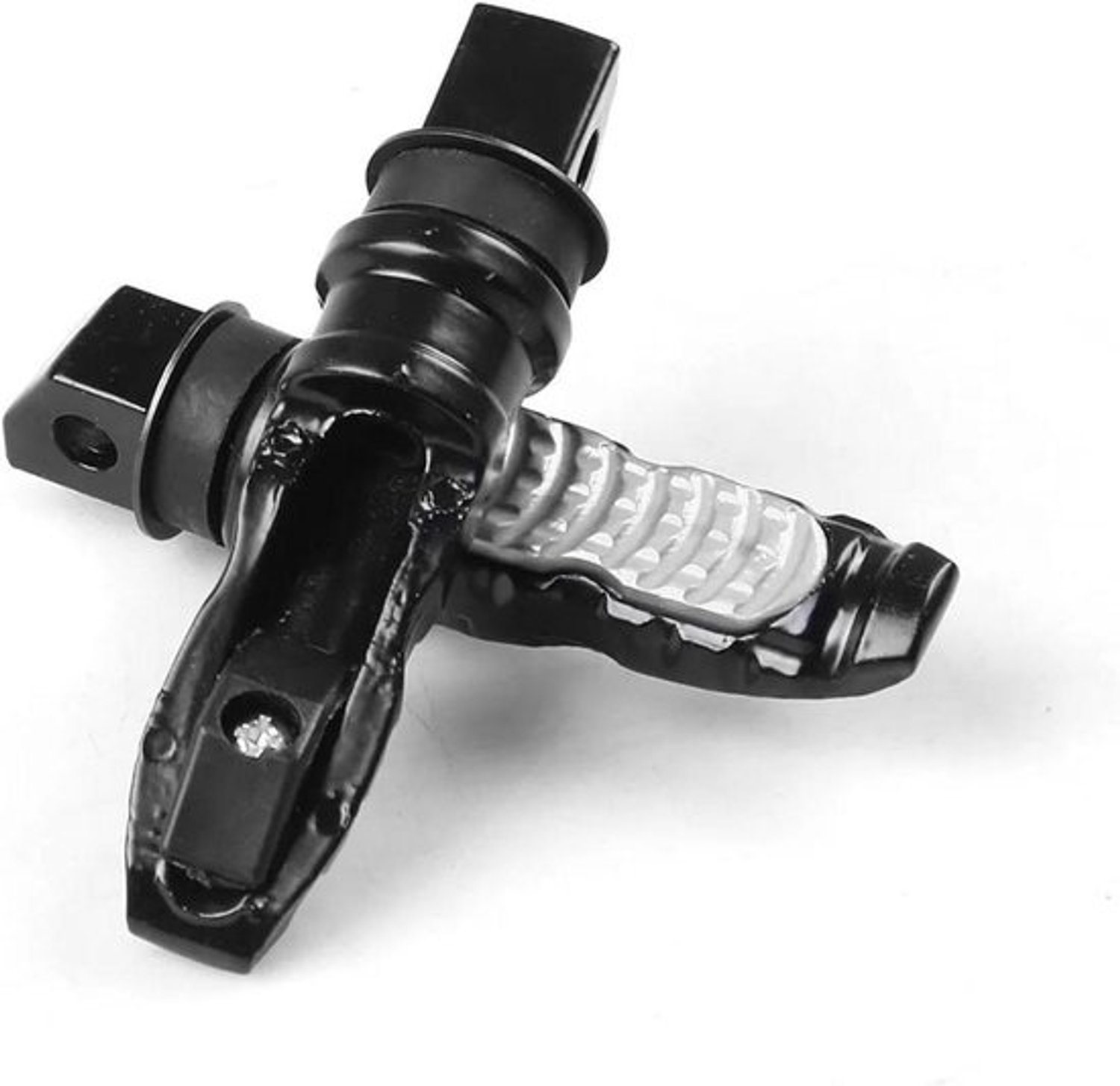 Motorfiets Voetpedaal - Passagierssteun Scootervoetsteun - Comfortabel Rijden - Universele Aluminium Pasvorm - 8 mm - Zilver