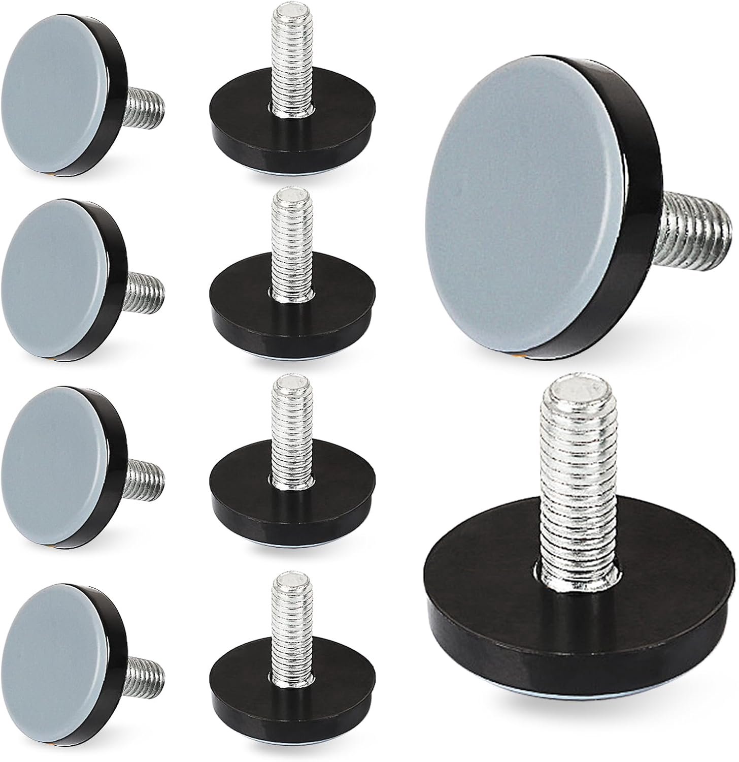Meubelglijders set van 10 - Teflon glijders M6 - 20 mm hoogte - voor eenvoudige installatie - ShopVlot