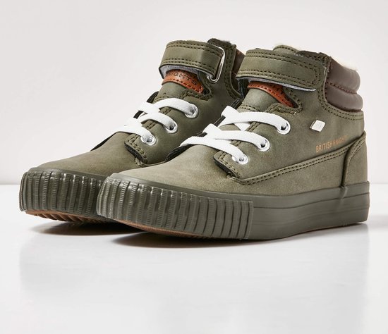 BUCK Meisjes sneakers hoog - Olijf groen - maat 33 | Bestel nu!