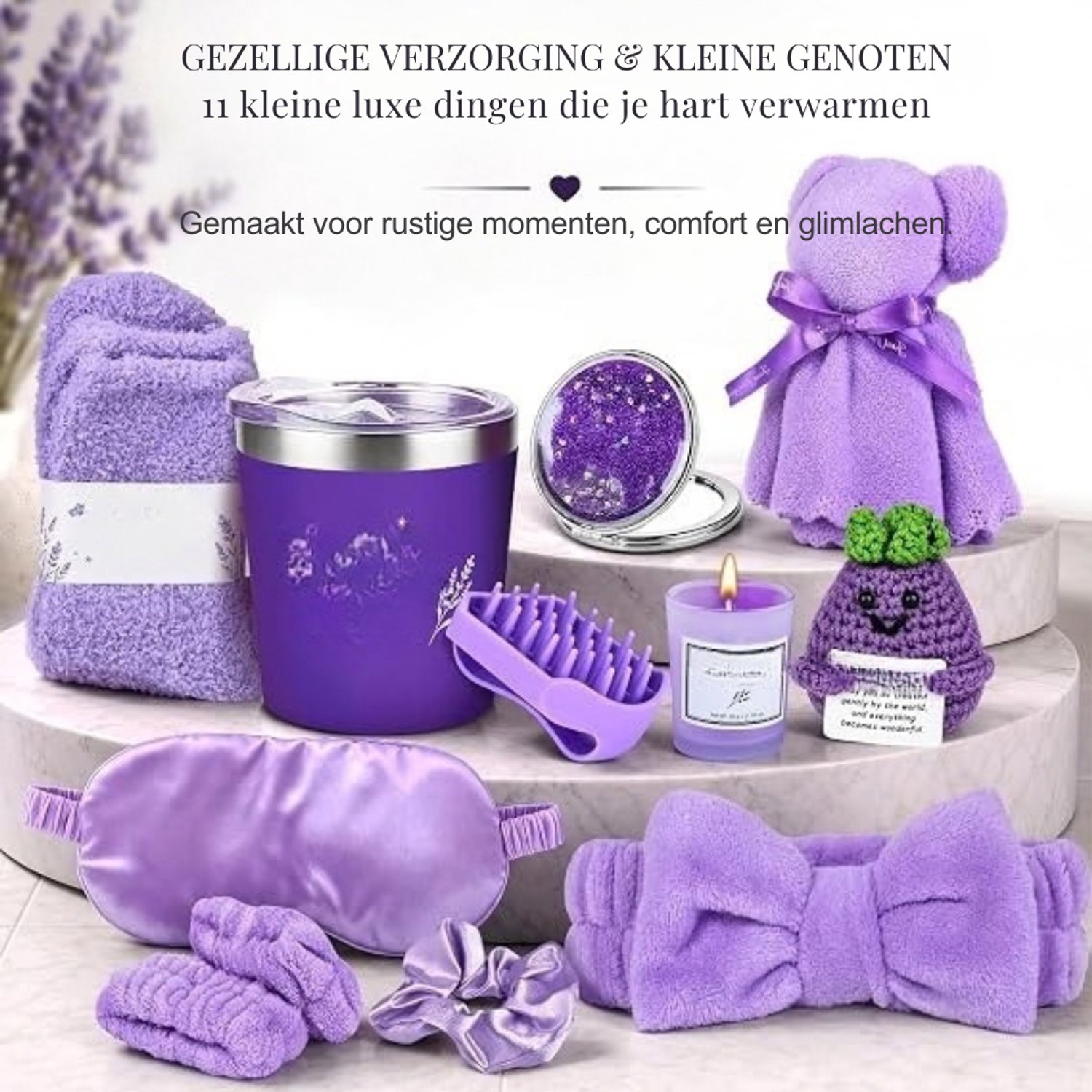 Thuys - Beauty Adventskalender 2026 – 24 Dagen Self-Care – Wellness & Beauty Cadeaus – Lavendel – Bad, Skincare & Lifestyle – Kerst Cadeau voor Vrouwen – foto 2
