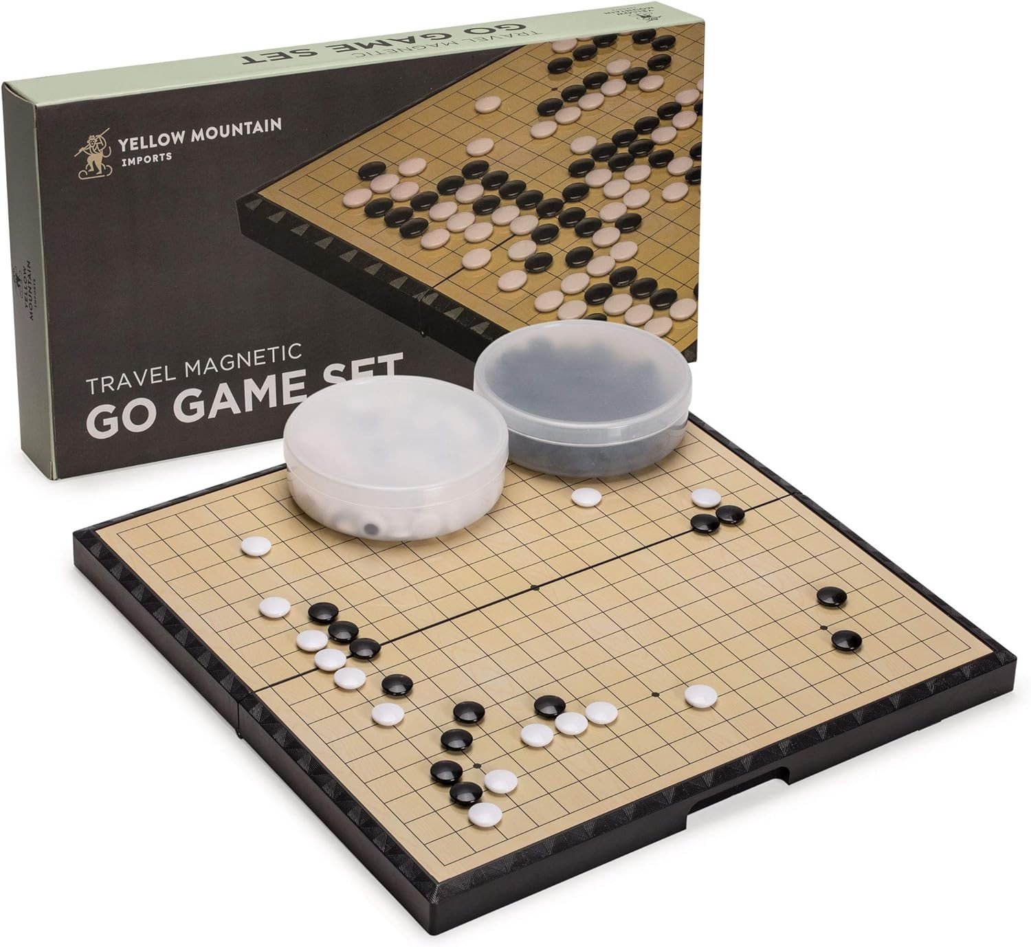Magnetisch Go-spel - Zwart - 37 cm - Opvouwbaar en Draagbaar - Voor Beginners