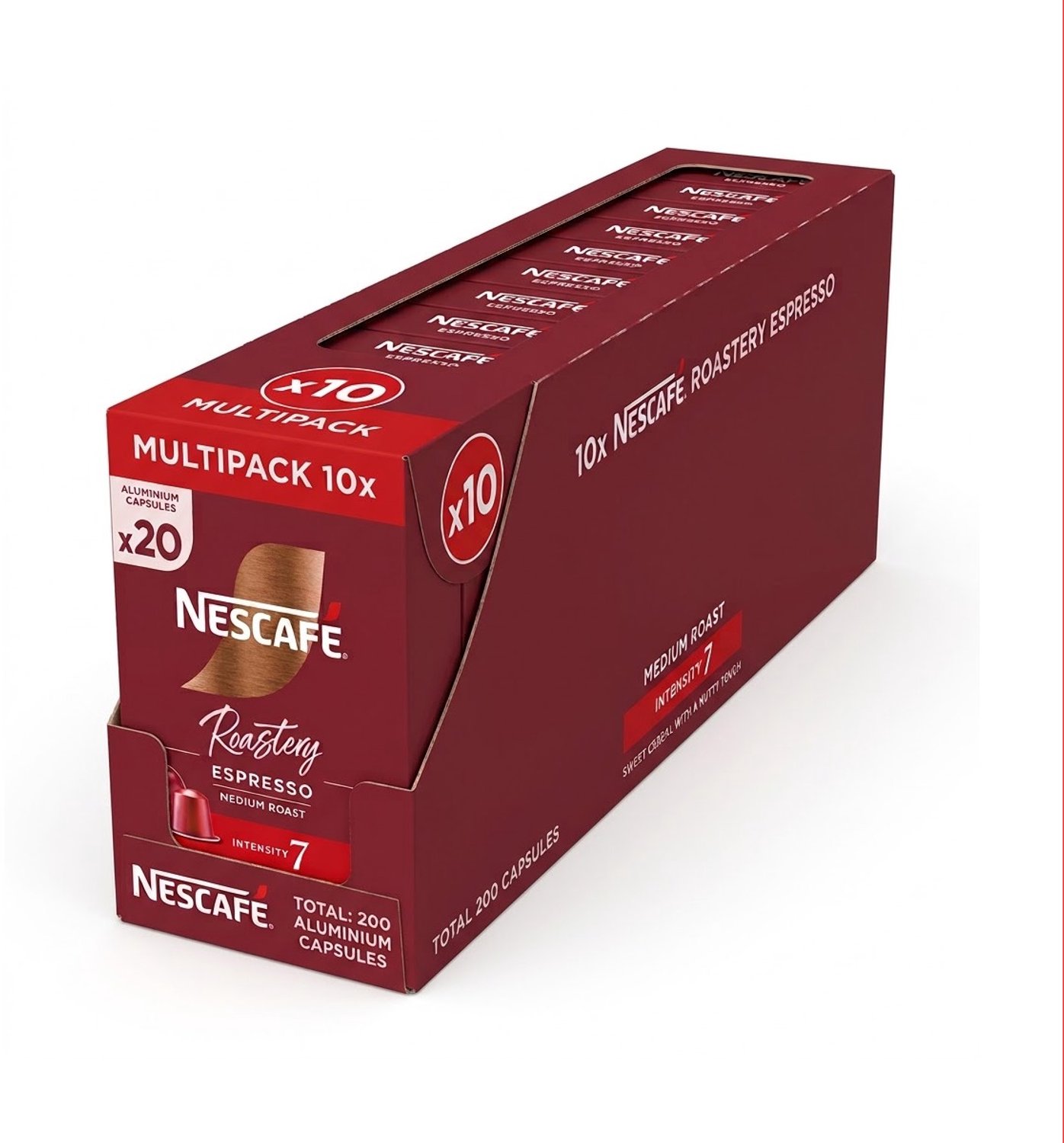 Nescafe Roastery Espresso Medium Roast - 200 (10x20) Koffiecups Compatibel Met Nespresso Coffee Machine