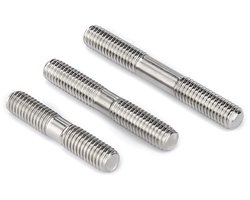 BOZONLI Roestvrijstalen Dubbele Hoofd Eind Schroefbout Studs M10×90mm,2 pcs