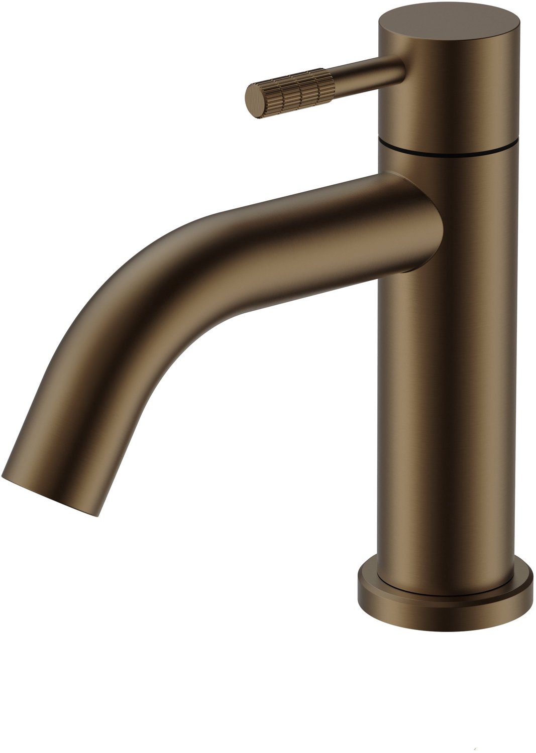 STRIA Koudwaterkraan - Hendel met ribbelstructuur - Geborsteld bruin brons
