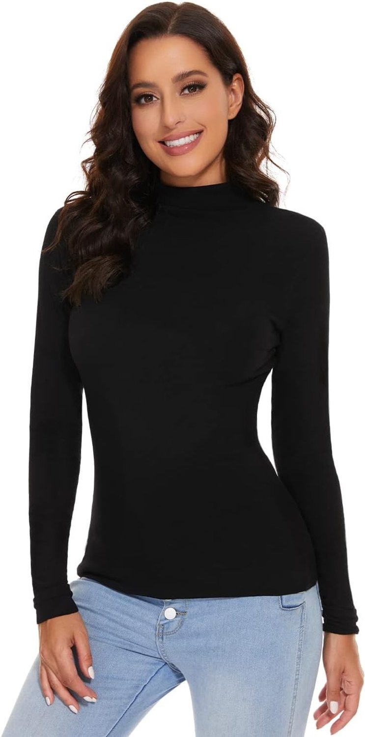 Thermo Coltrui voor Dames - Zwart - Thermo Bovenstuk voor Extra Warmte