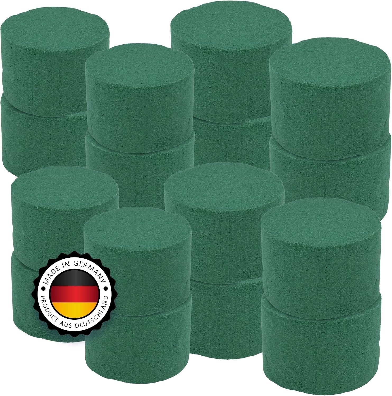 Floral Steekschuim Cilinder - Groen - 16 cm - Nat Steekschuim voor Bloemenarrangementen - Voor Bloemisten en Hobbyisten