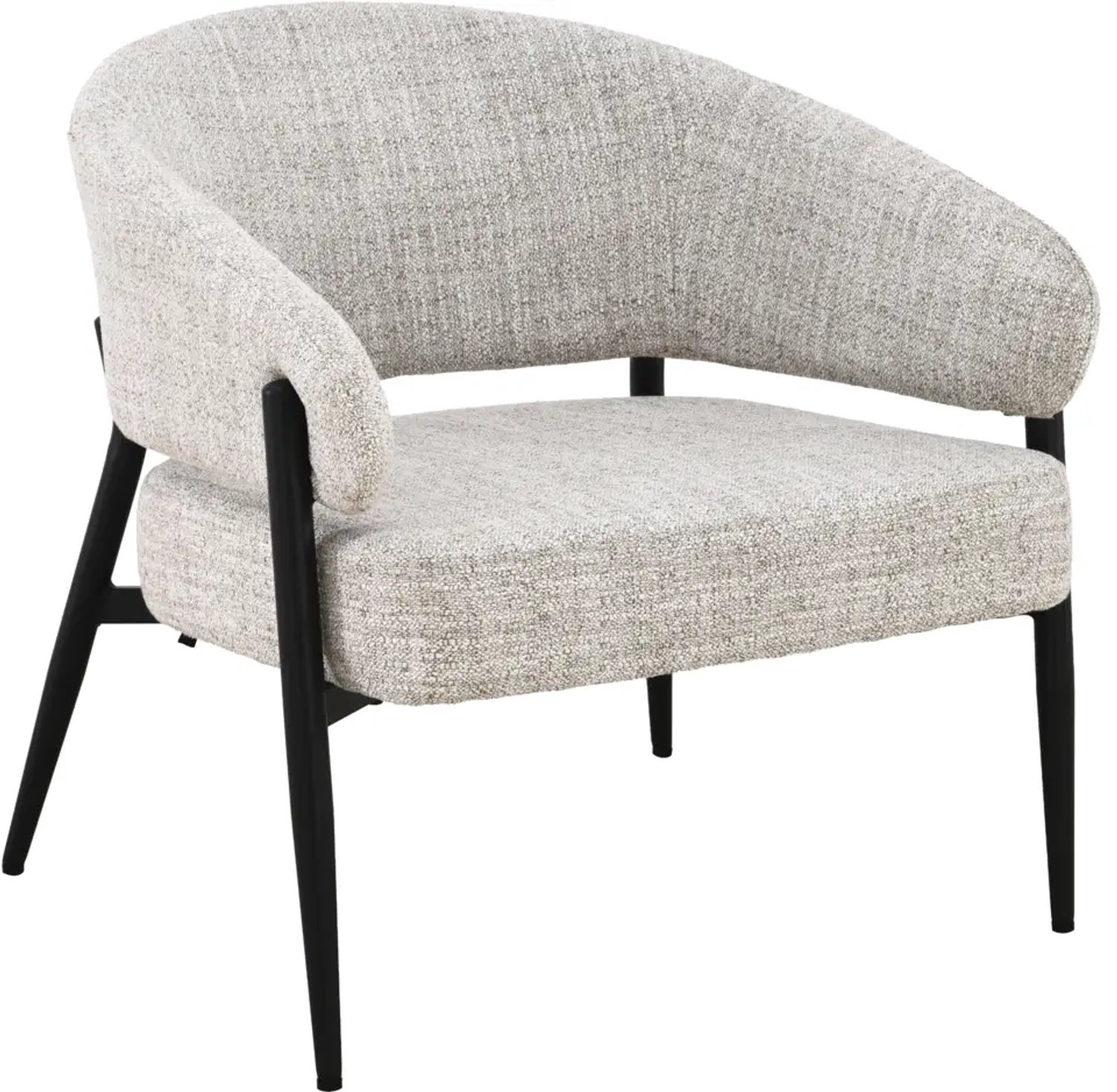 Goossens Fauteuil Sofi - Stof - Beige
