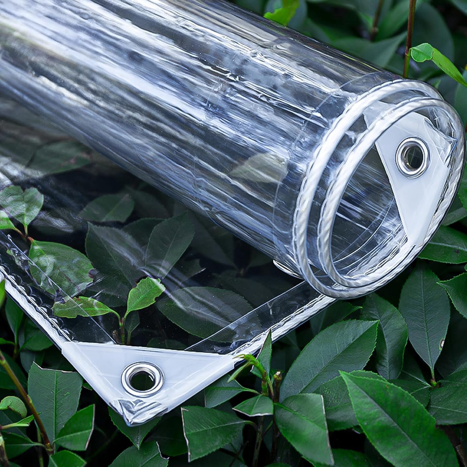 Transparante zeil 1 x 2 m - 650 g/m² - PVC - UV-beschermend voor buitengebruik - ShopVlot