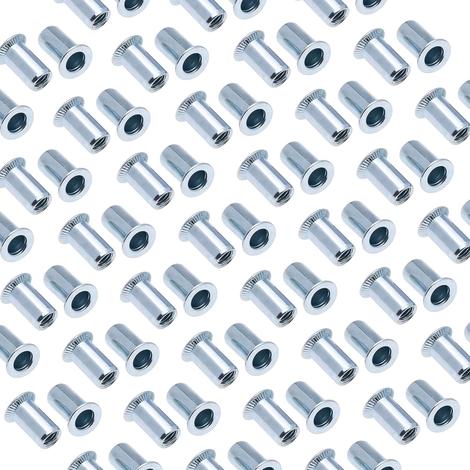 M6 Rivet Nuts - Verzonken Kop Ronde Lichaam - Gegalvaniseerd Staal - Ideaal voor Verbindingen - ShopVlot