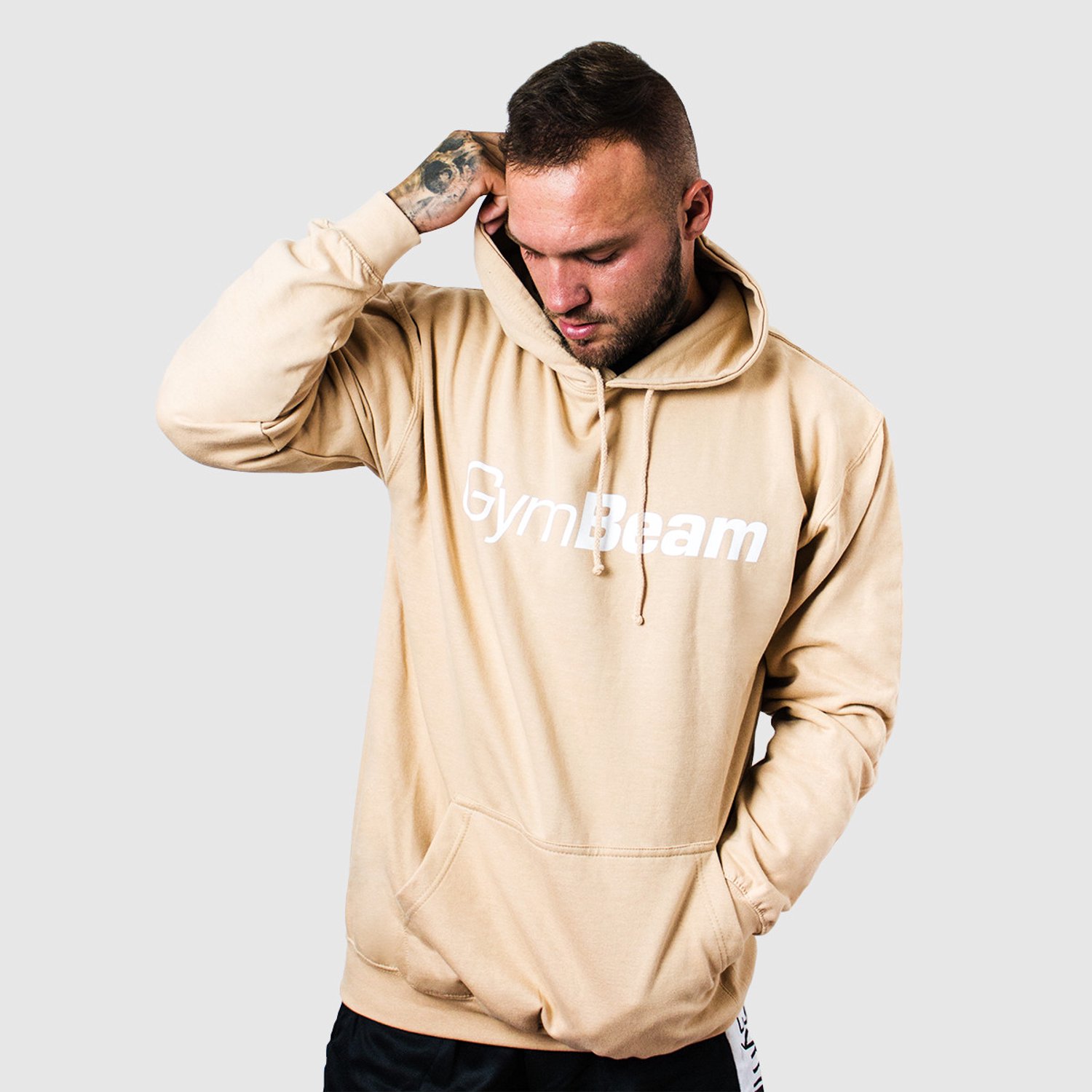 GymBeam PRO Hoodie Zand L