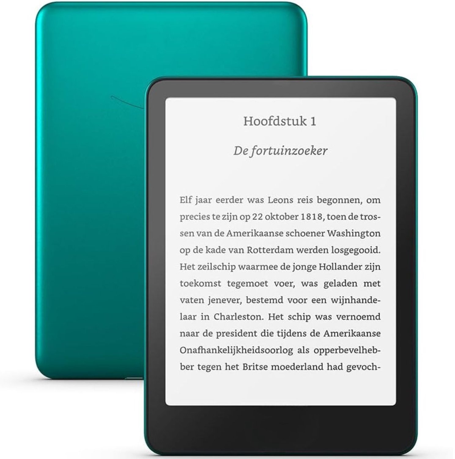 Ereader - Luisterboeken - E-reader Boeken - Metallic Jade - 18cm x 13cm x 1cm