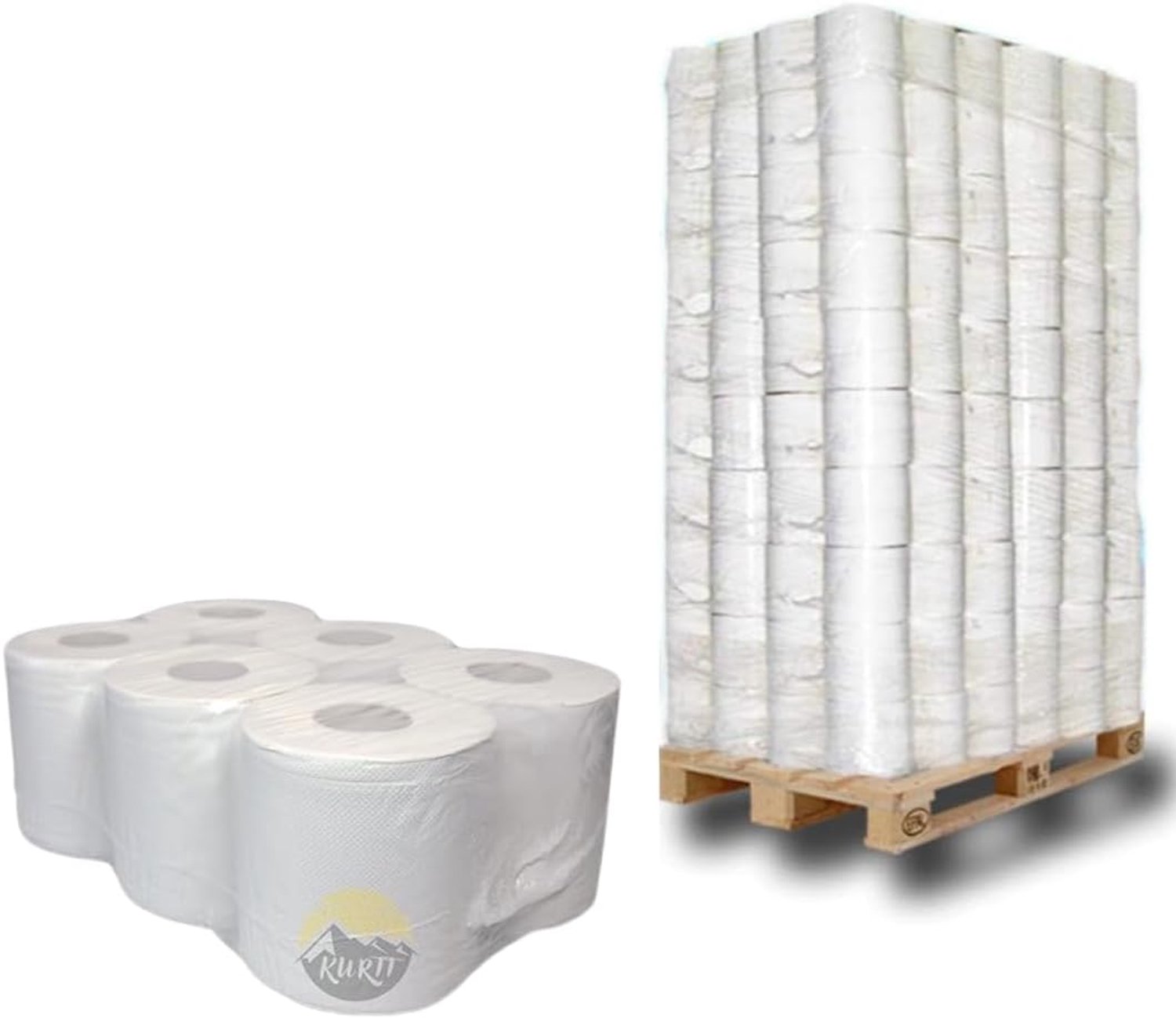 Polijstpapier 300 rollen - 2-laags cellulose - snel absorberend, stevig papier - ideaal voor dispenser - ShopVlot