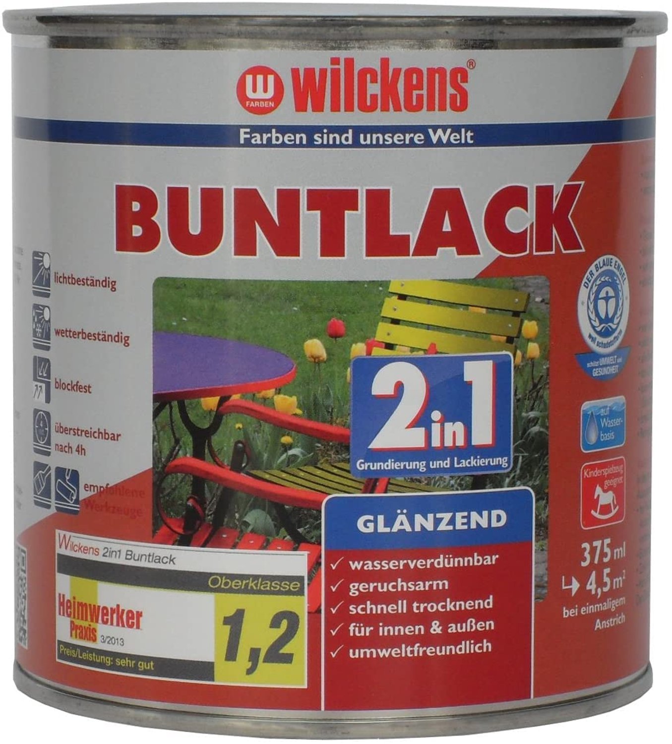 Wilckens Aflak Hoogglans Acryl RAL 9010 0,375 L
