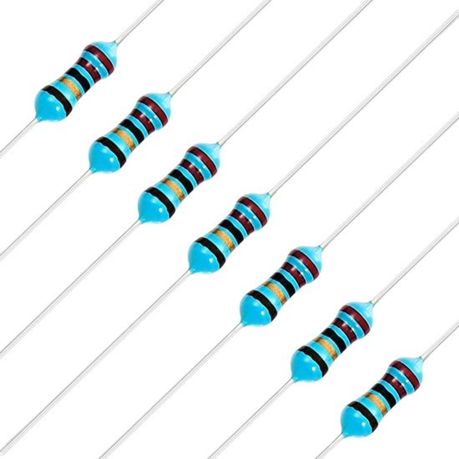 Vaste Weerstanden - Elektronica Component - Elektronische Circuits - 1% Tolerantie - 100 stuks - Zilverkleurig