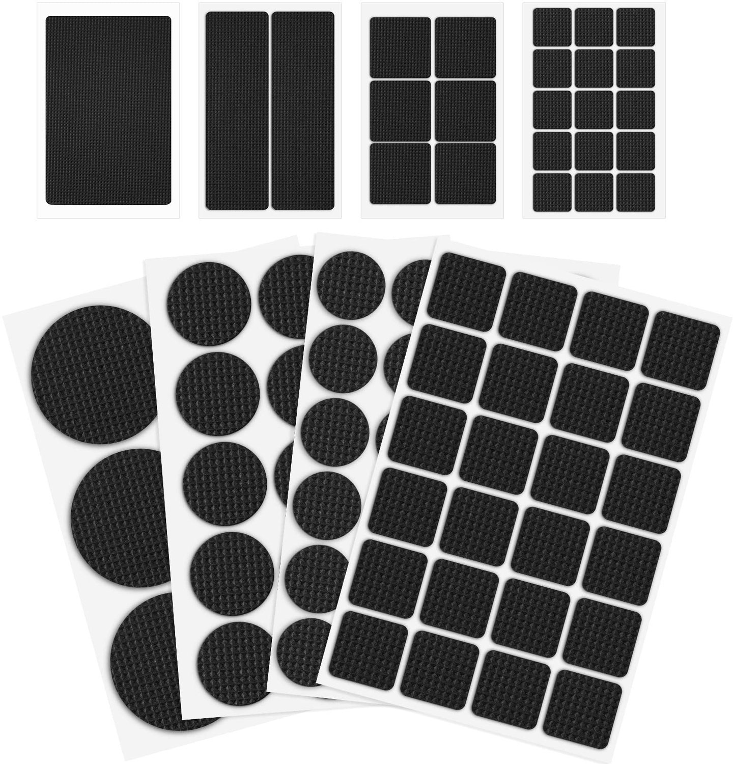OSDUE 93 stuks antislippads, 5 mm glijremmers voor meubels, viltglijders, zelfklevende set, antislippad, meubelstopper, antislippads voor meubelpoten,