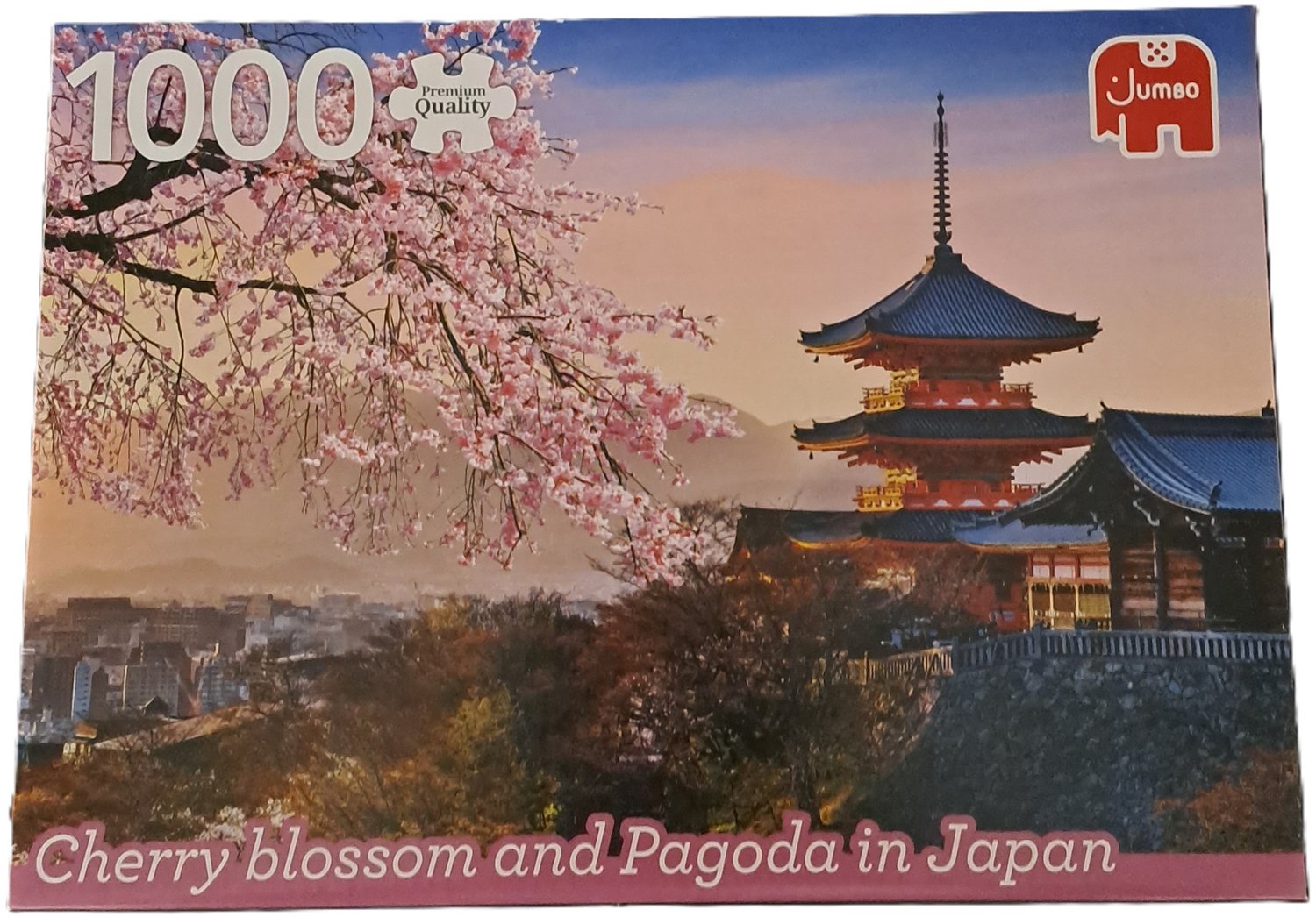 Jumbo puzzel Kersenbloesem en Pagoda in Japan 1000 stukjes