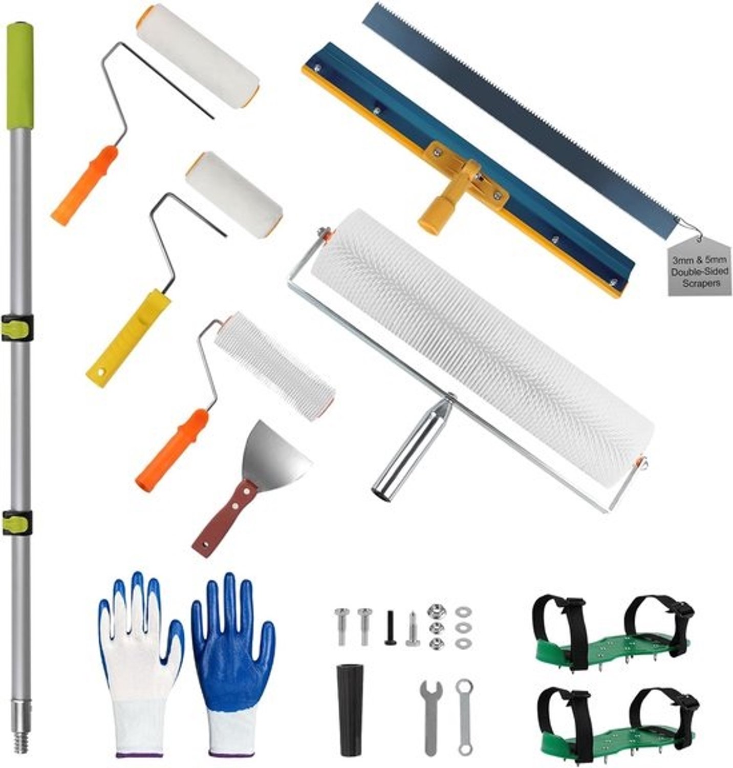 Gereedschap Set - Vloer Coating Tools - Gelijkmatig Aanbrengen - Compleet 13-delig - Verschillende Maten