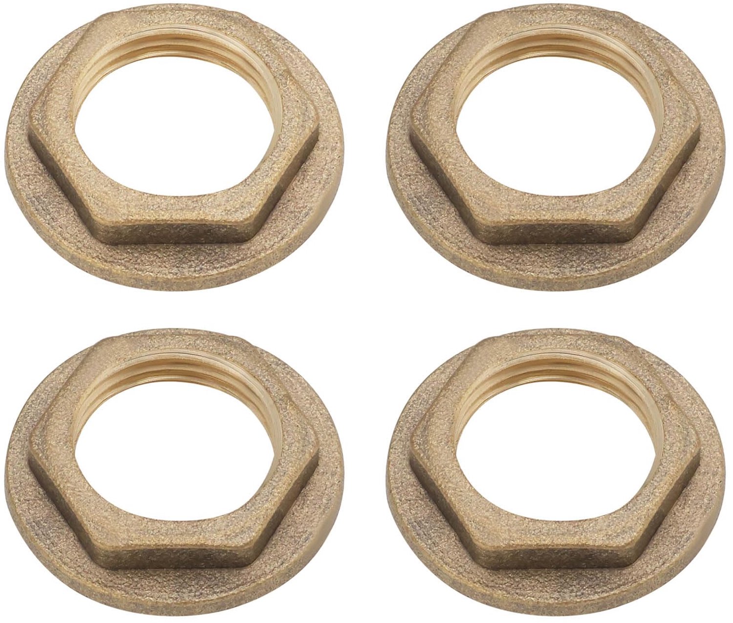 Messing vrouwelijke moer 3/8 BSP - flensmoer - voor kraanverbinding - duurzaam en betrouwbaar - ShopVlot